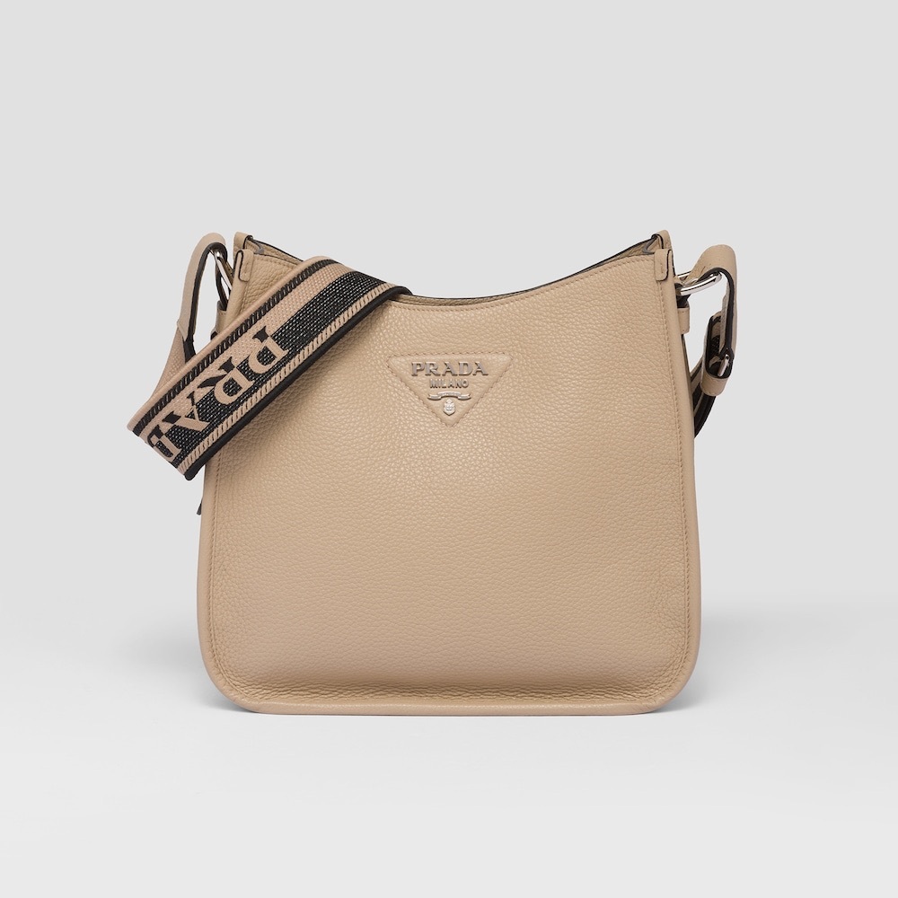 Prada Tan Leather Crossbody Bag